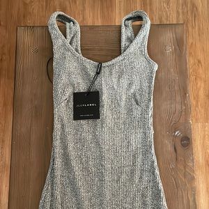 Ribbed grey jumpsuit